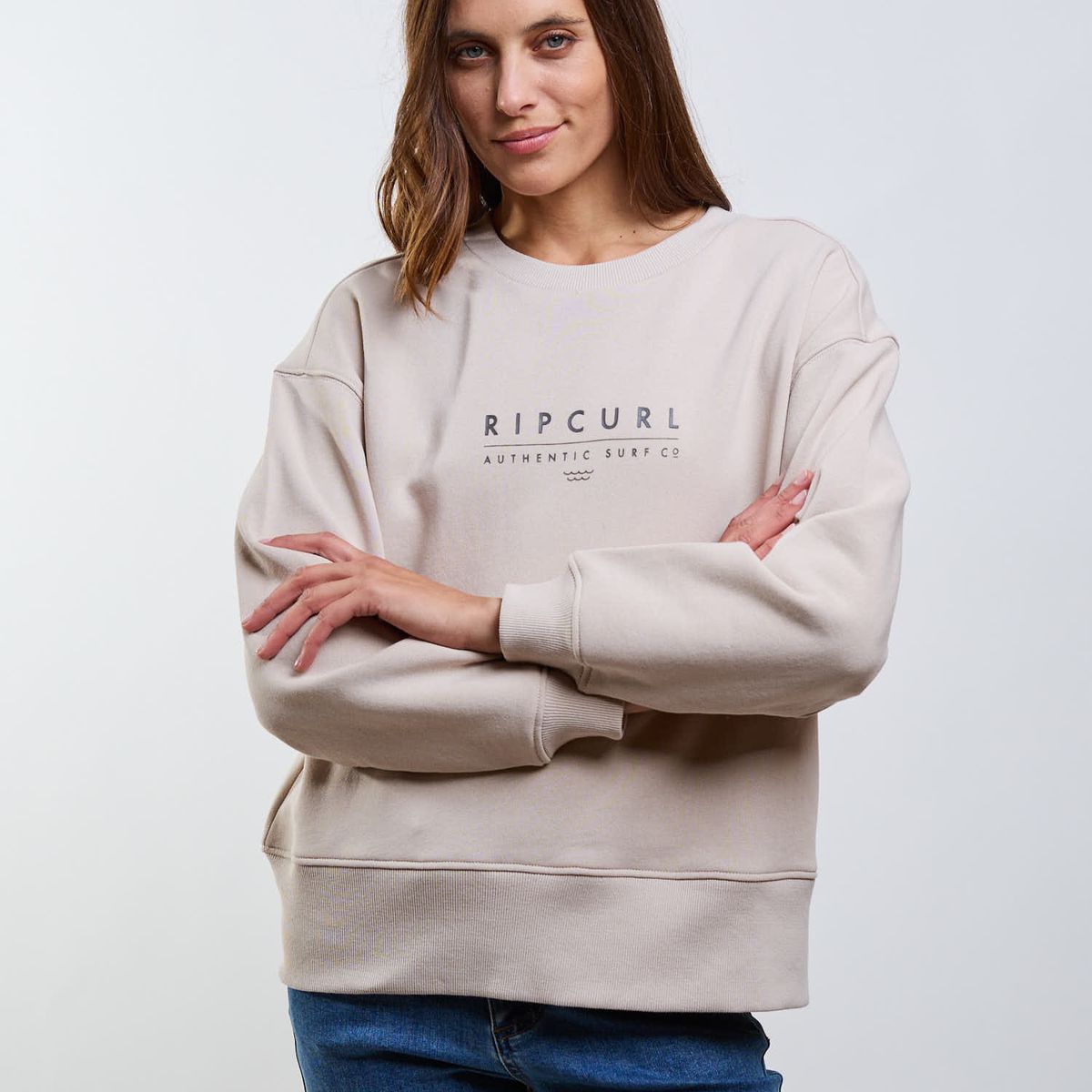 RIP CURL - Poleron CR Blaze Beige Mujer Rip Curl