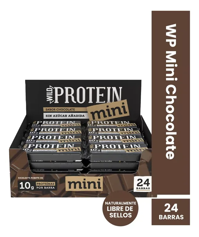 Barra De Proteina Wild Protein - 24 Unidades CHOCOLATE