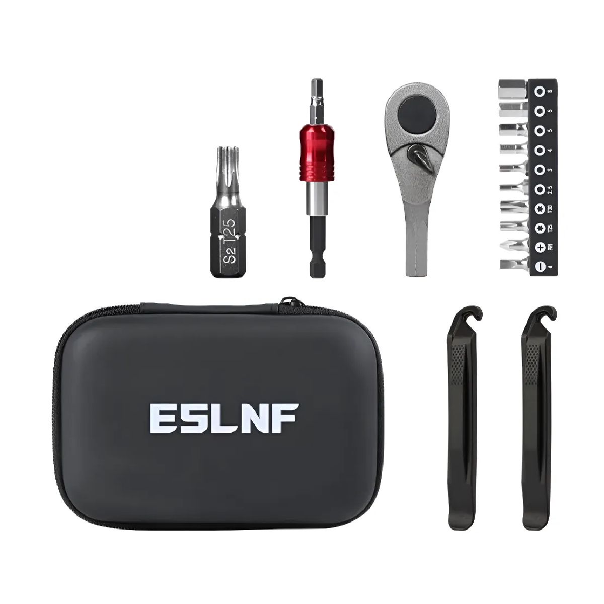 GENERICO - Estuche Kit Herramientas Para Bicicleta Bike Rache Aluminio