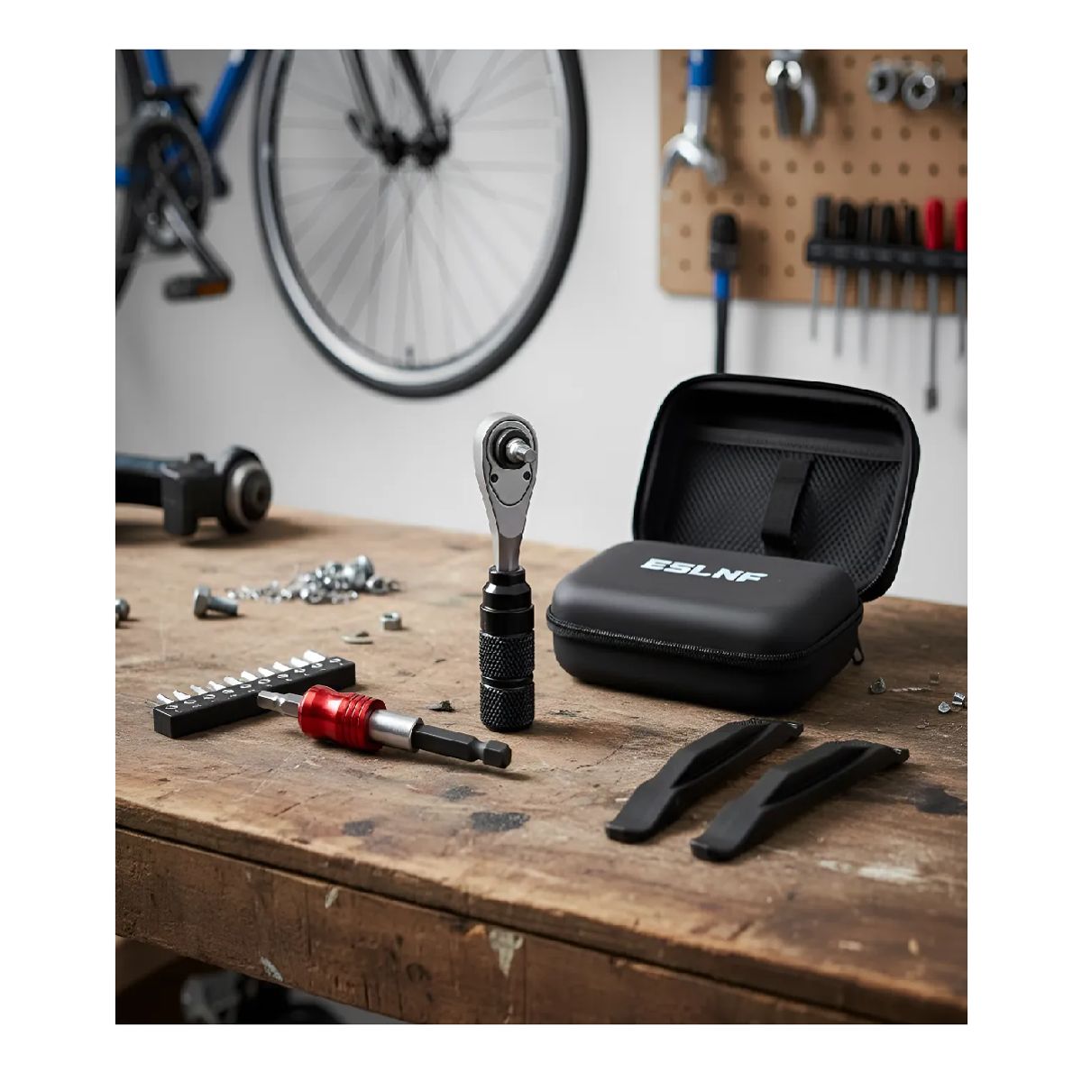 GENERICO - Estuche Kit Herramientas Para Bicicleta Bike Rache Aluminio