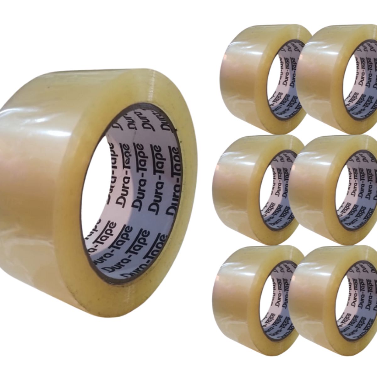 GENERICO - Pack 6 Cintas Adhesiva Embalaje Transparente 100mts