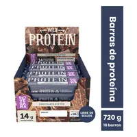Barras de proteina Wild Protein - Chocolate Bitter 16 unidades