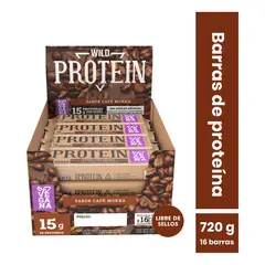 WILD FOODS - Barras de proteina Wild Protein - Mokka 16 unidades