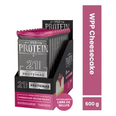WILD FOODS - Barras de proteina Wild Protein Pro - Cheesecake Frutos Rojos 10 unidades