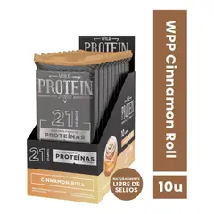 WILD FOODS - Barras de proteina Wild Protein Pro - Cinnamon Roll 10 unidades