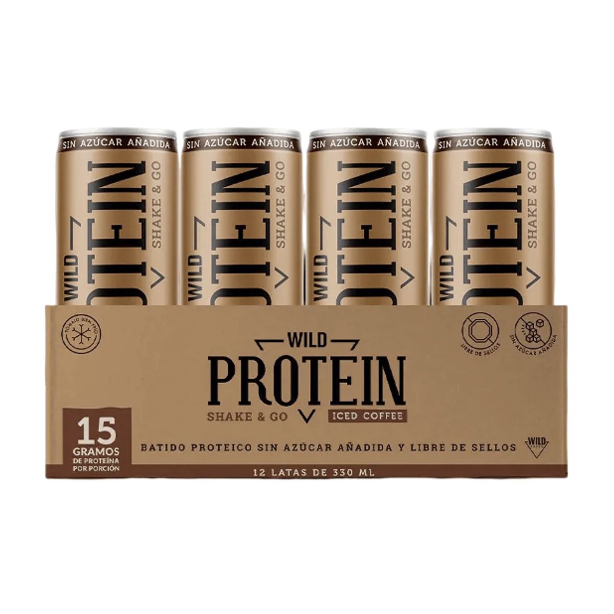 WILD FOODS - Batido de proteina Wild Protein - Café 12 unidades