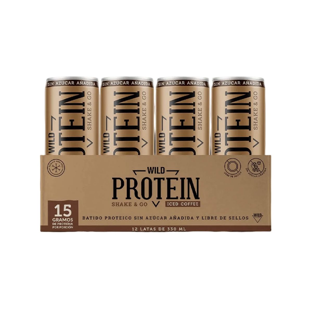 WILD FOODS - Batido de proteina Wild Protein - Café 12 unidades