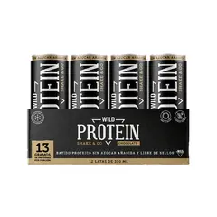 WILD FOODS - Batido de proteina Wild Protein - Chocolate 12 unidades