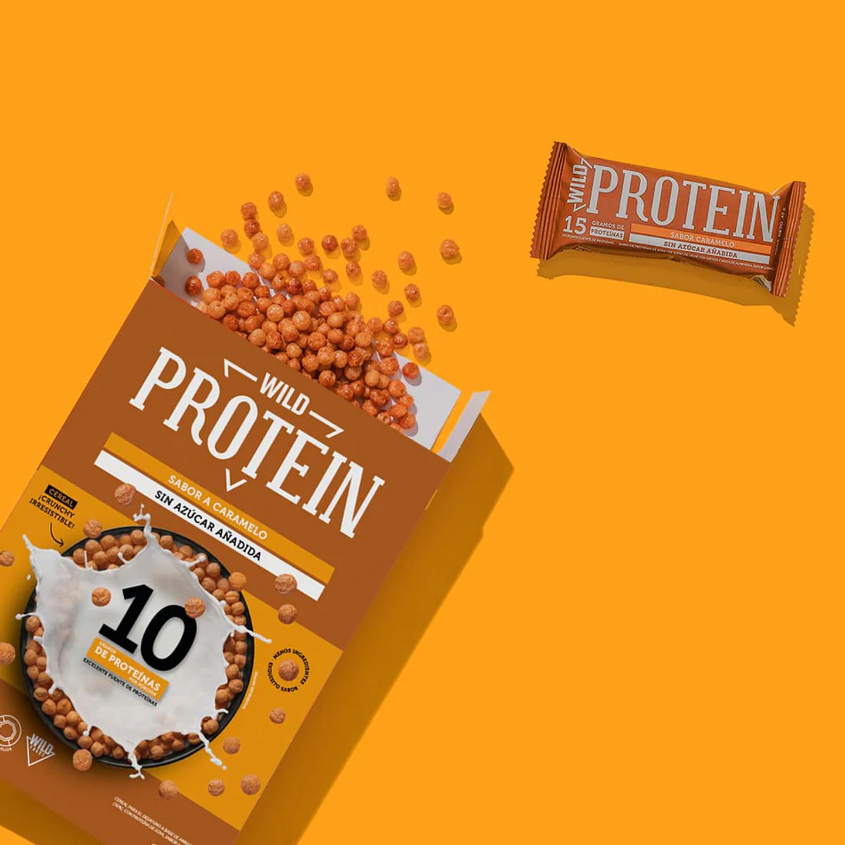WILD FOODS - Cereal de proteina Wild Protein - Caramelo 280 gr