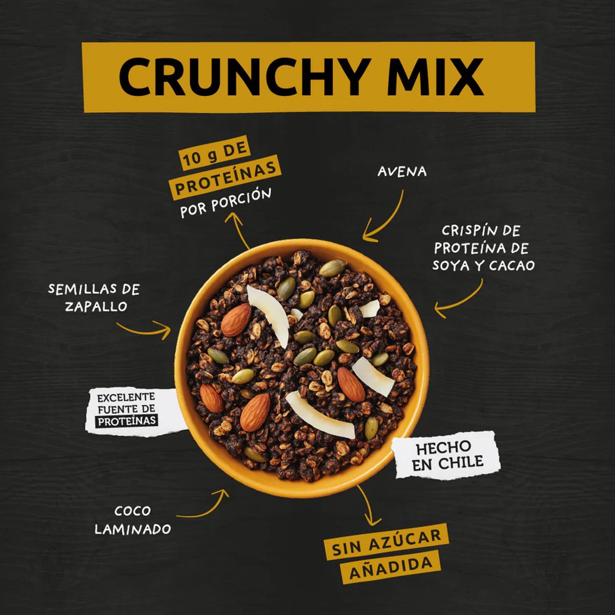 WILD FOODS - Granola Wild Protein - Crunchy Mix 300 gr
