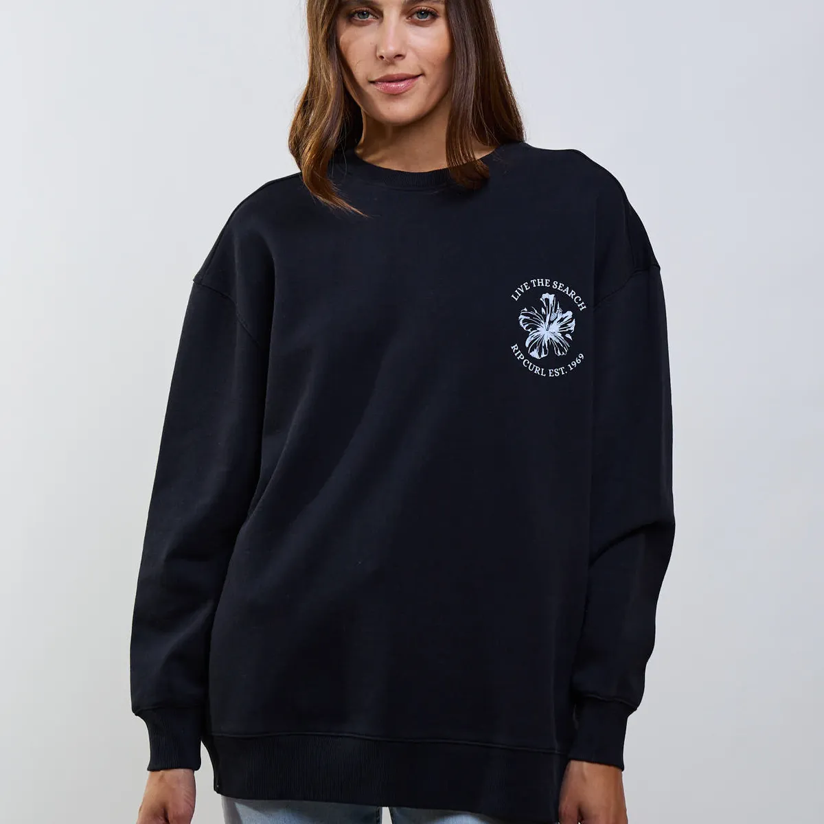 RIP CURL - Poleron CR Echo Negro Mujer Rip Curl