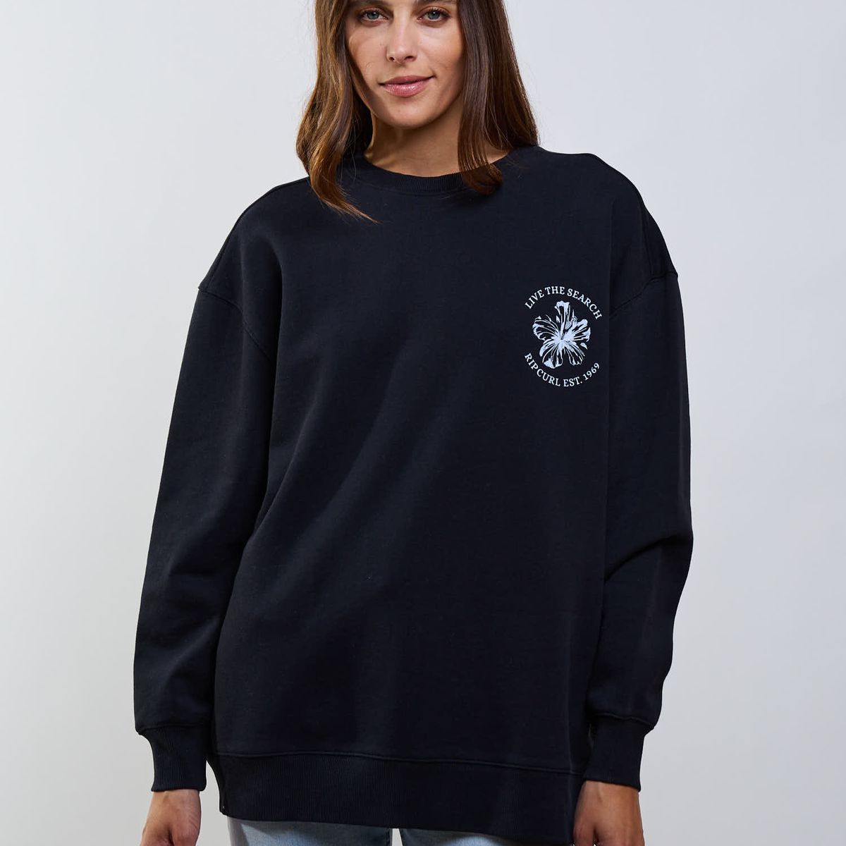 RIP CURL - Poleron CR Echo Negro Mujer Rip Curl
