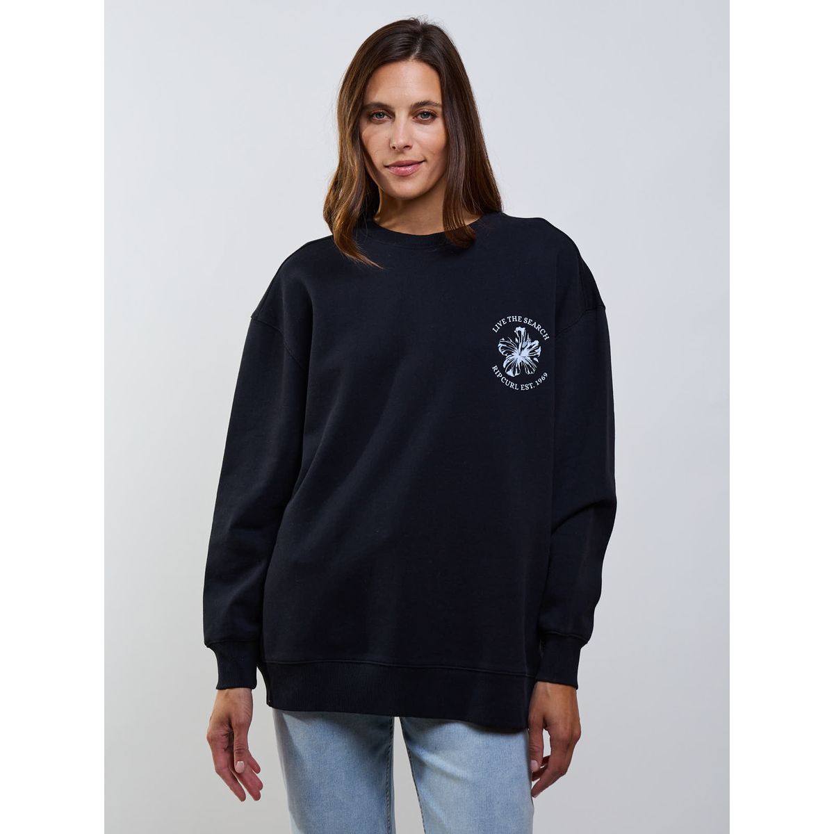 RIP CURL - Poleron CR Echo Negro Mujer Rip Curl