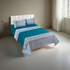 GENERICO - JUEGO DE SABANAS DE VERANO PLAZA Y MEDIA A5