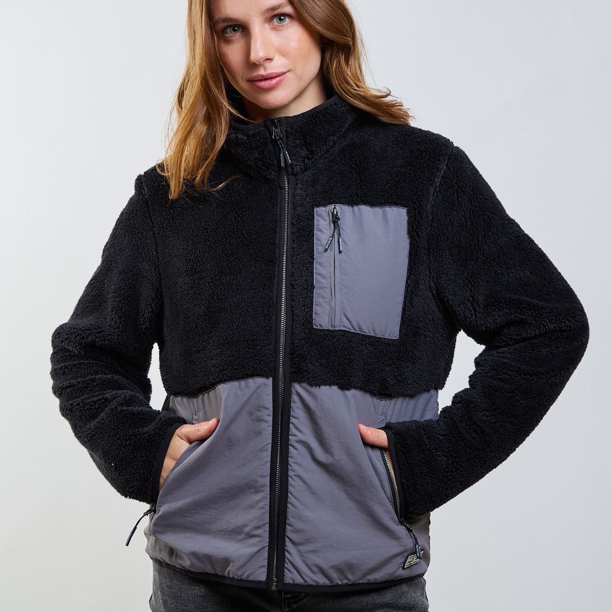 RIP CURL - Poleron Chiporro Deep Negro Mujer Rip Curl