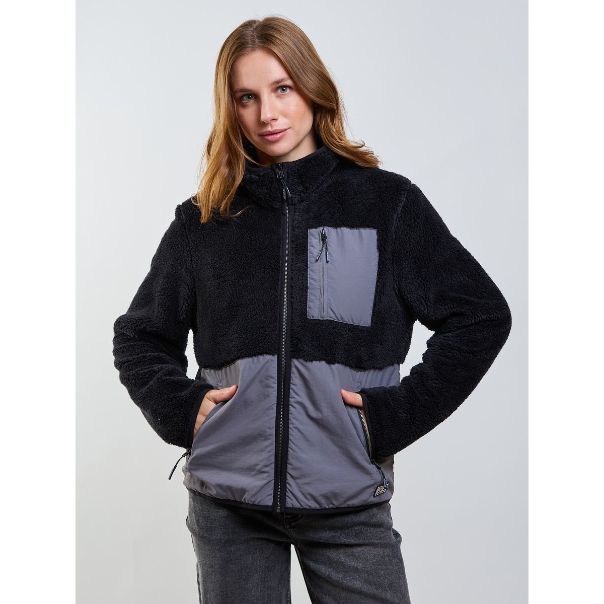 RIP CURL - Poleron Chiporro Deep Negro Mujer Rip Curl
