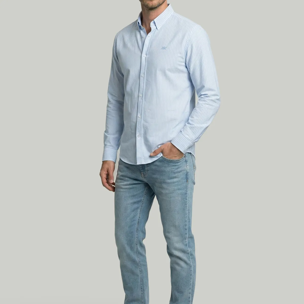 NEW MAN - Camisa Zagreb Sky New Man