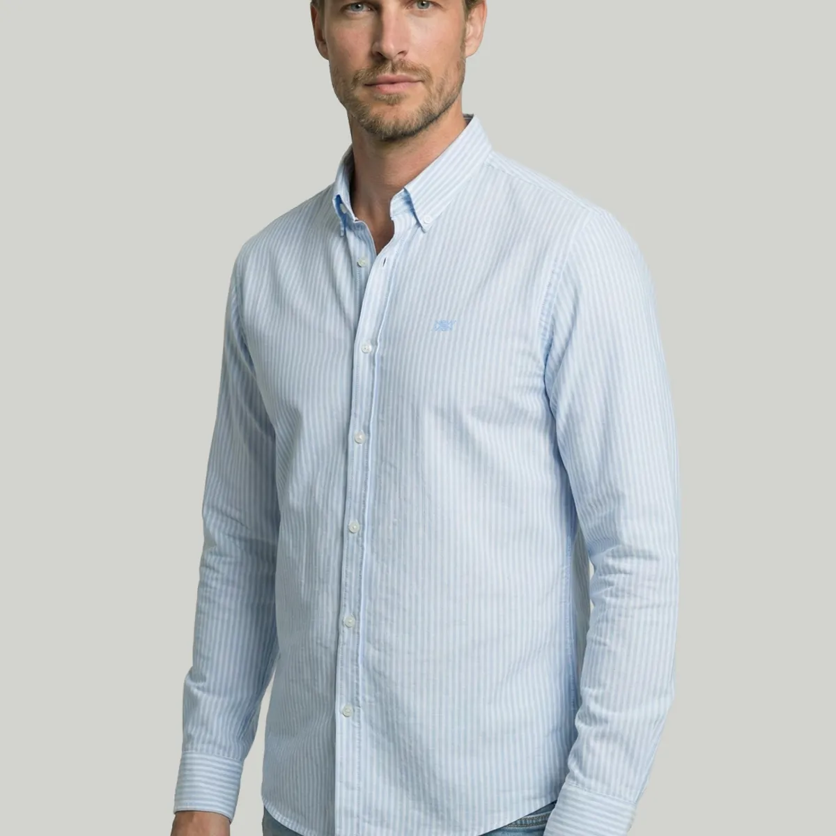 NEW MAN - Camisa Zagreb Sky New Man