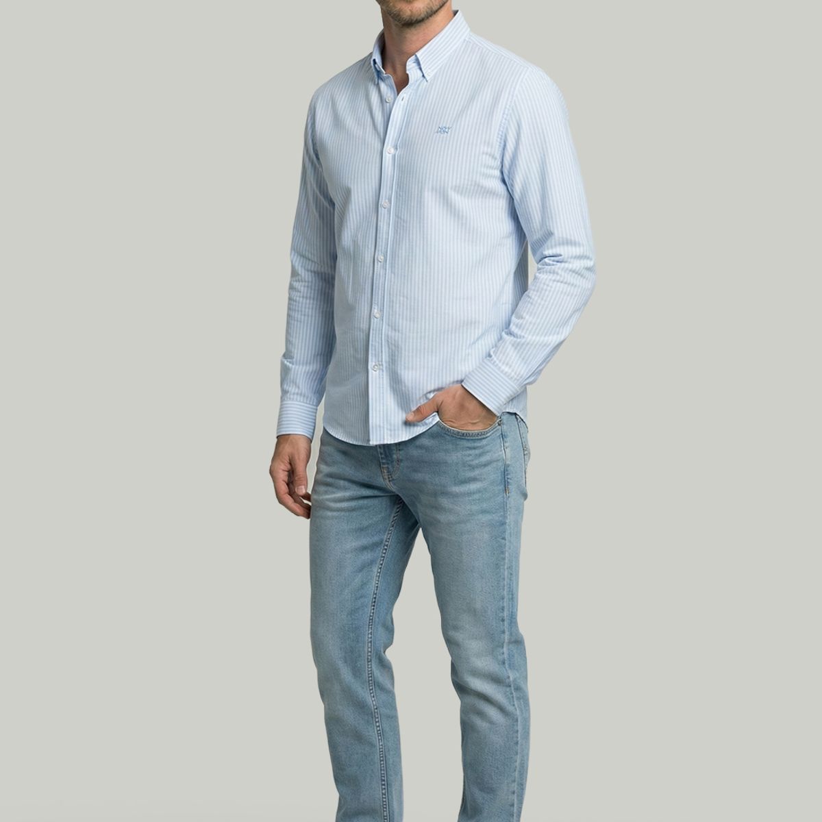 NEW MAN - Camisa Zagreb Sky New Man