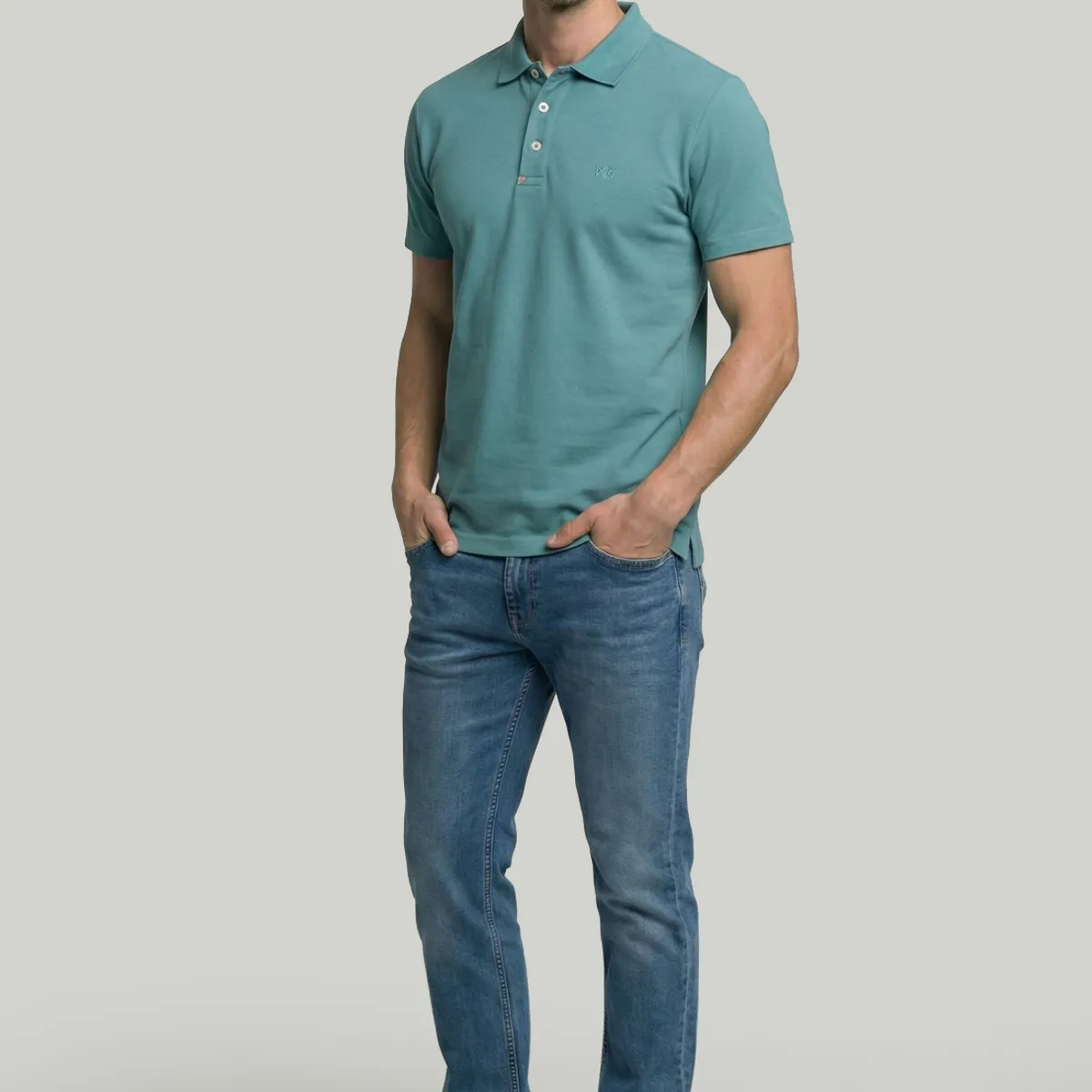 NEW MAN - Polo Lanzarote Lt Green New Man