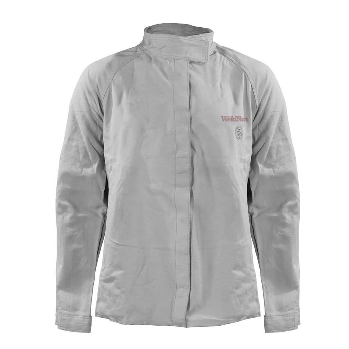 GENERICO - Chaqueta Cuero Soldador - Cabritilla - Velcro - Botón Metálico  Talla M