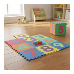 GENERICO - Pack 10 Unidad Piso Alfombra Goma Eva Antigolpe 30x30 Surtido Números