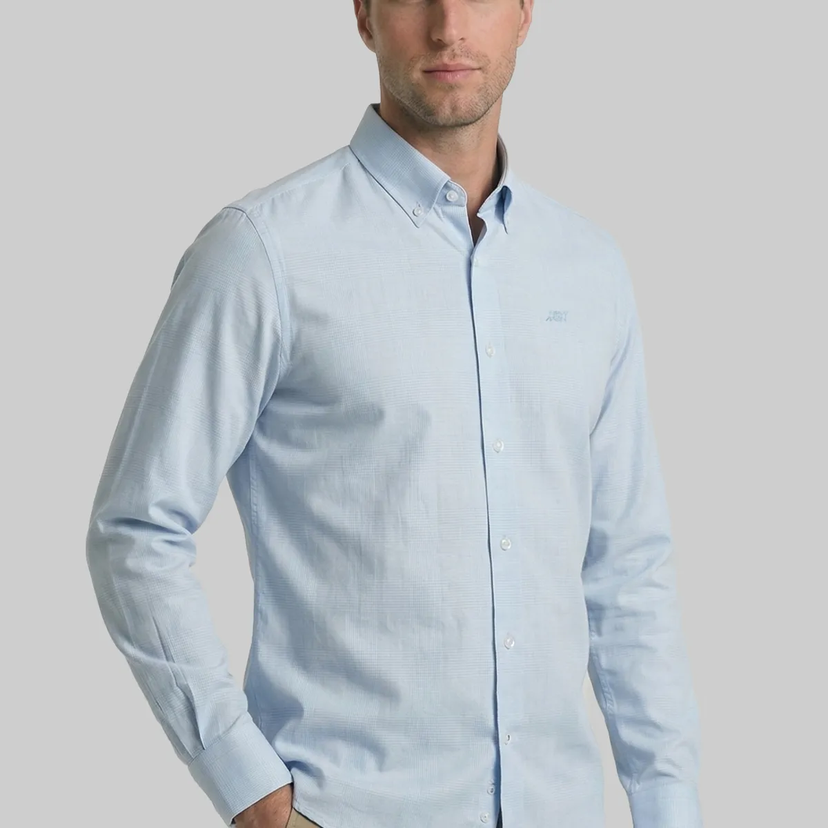 NEW MAN - Camisa Milan Sky New Man