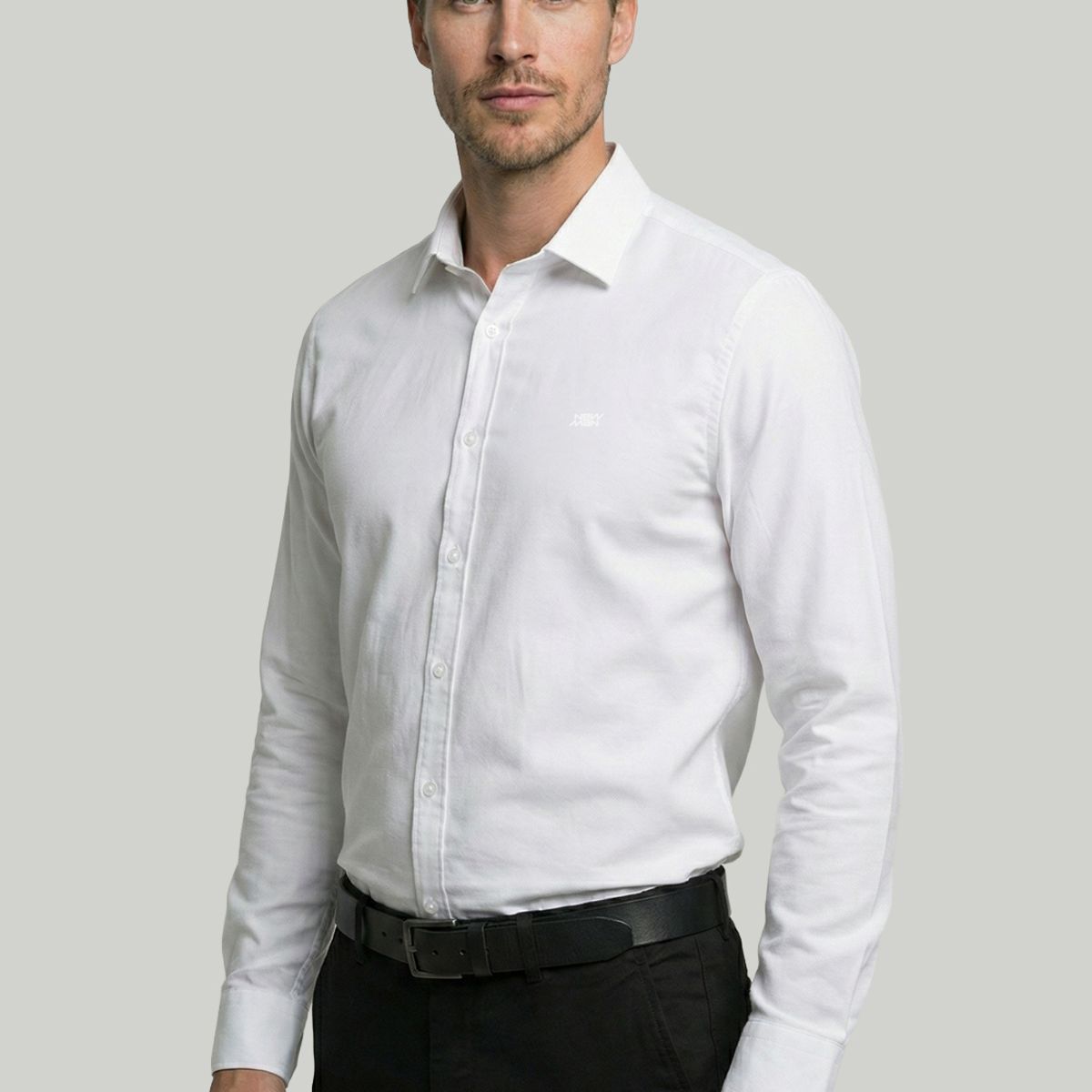 NEW MAN - Camisa Isoter White New Man