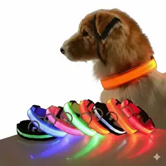 GENERICO - Collar Con Luz Led Carga Usb Para Perros