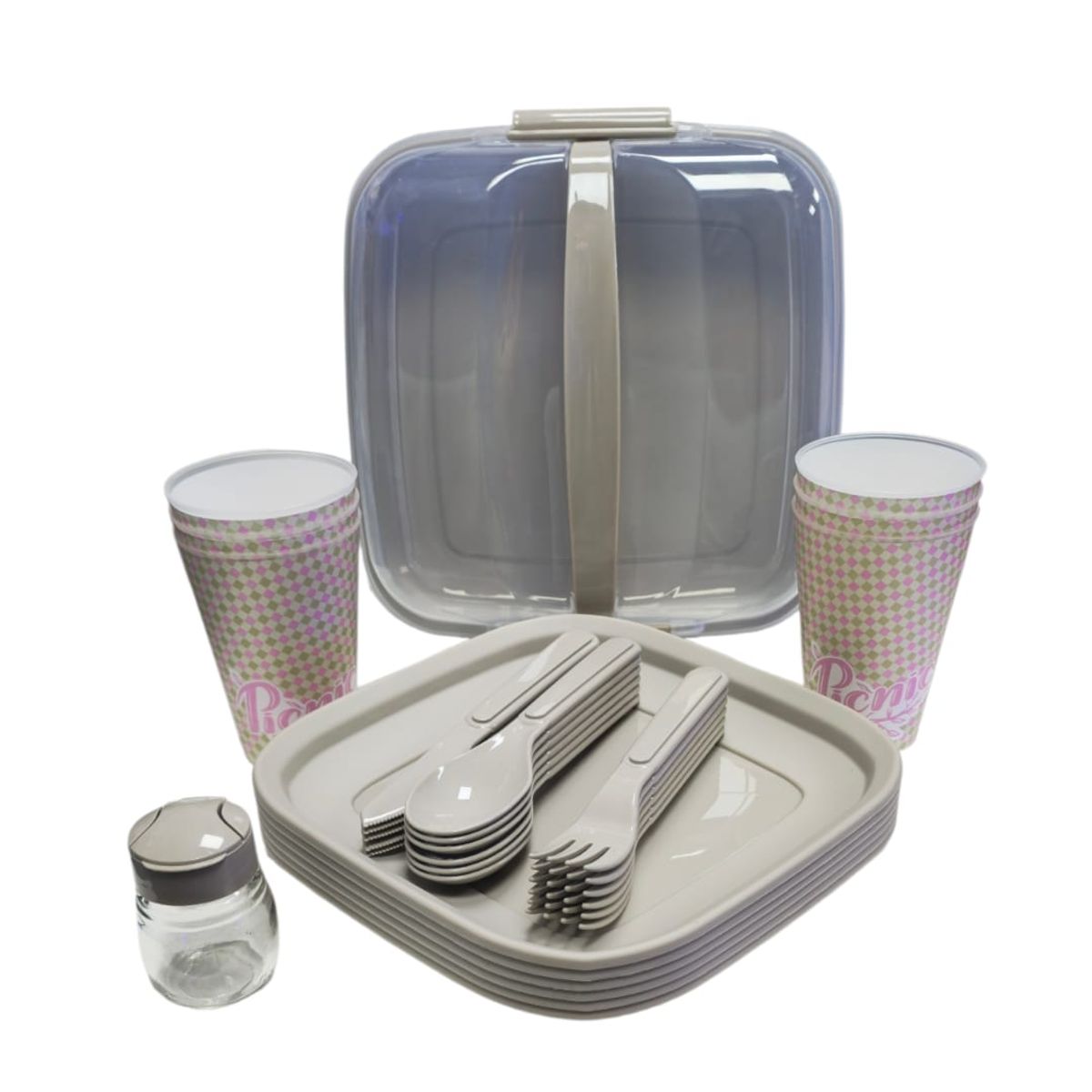 GENERICO - set picnic 32 piezas ideal para camping 3 colores