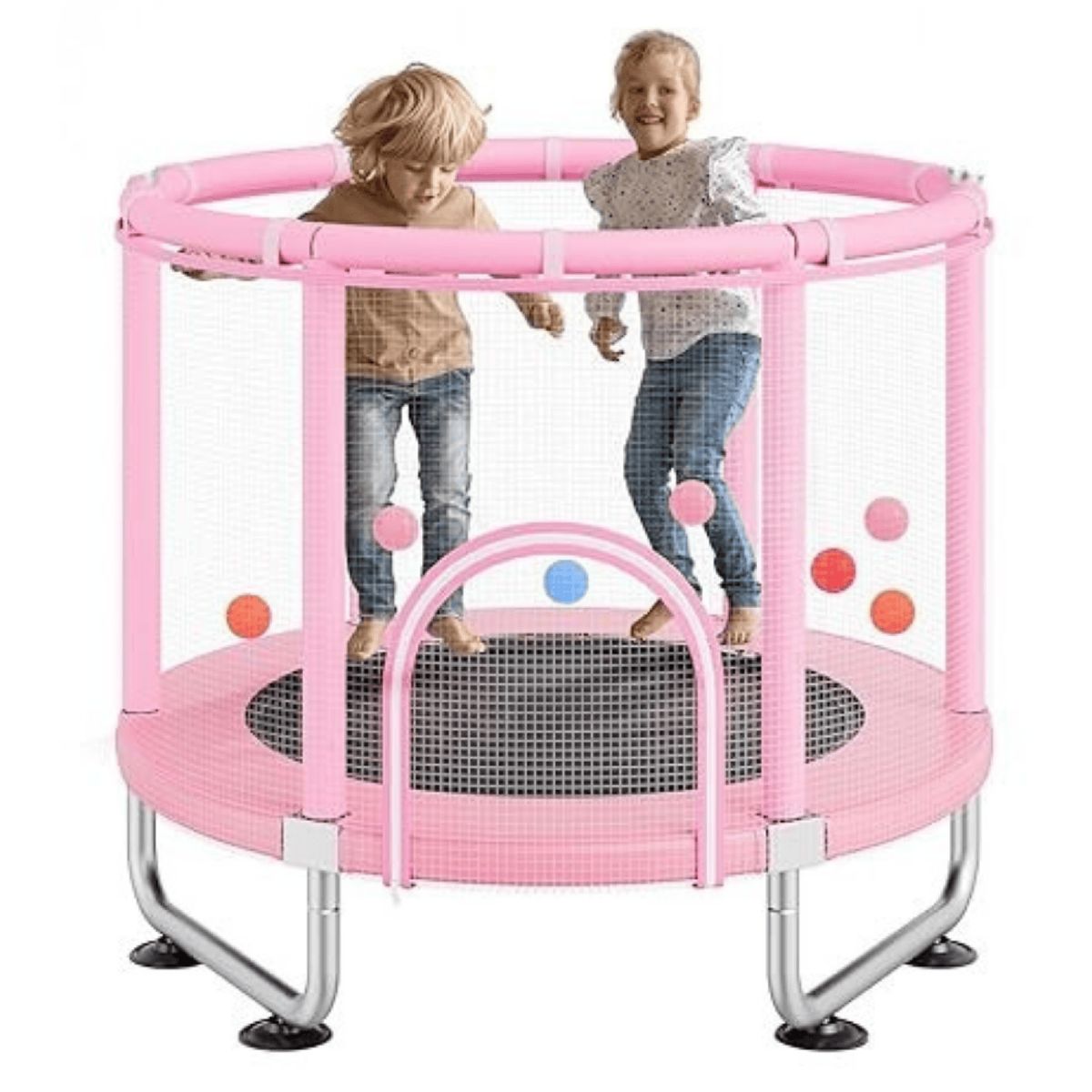 YEP S - Cama Elástica Rosa Ultra Resistente 150cm Yep Home - Rosa