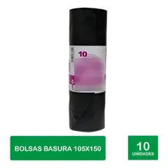 GENERICO - Bolsa De Basura Trabajo Pesado - 105x150 - 10 Uds - Winnex