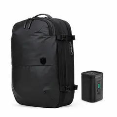 XCLUSIVE - Pack Air Backpack - Mochila de Viaje con Bolsa de Compresión + Aspiradora Portátil -