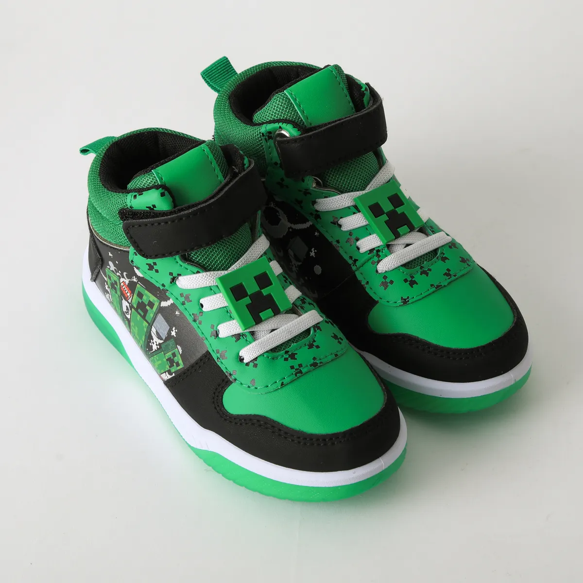 MINECRAFT - Zapatilla Caña Alta Niño Luces TNT Verde Minecraft