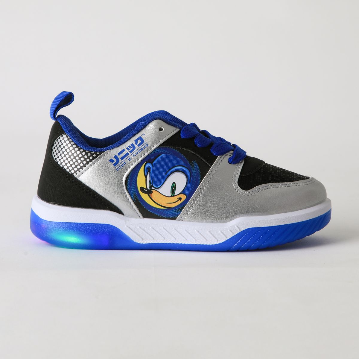 SONIC - Zapatilla Luces Niño Cara Azul Sonic