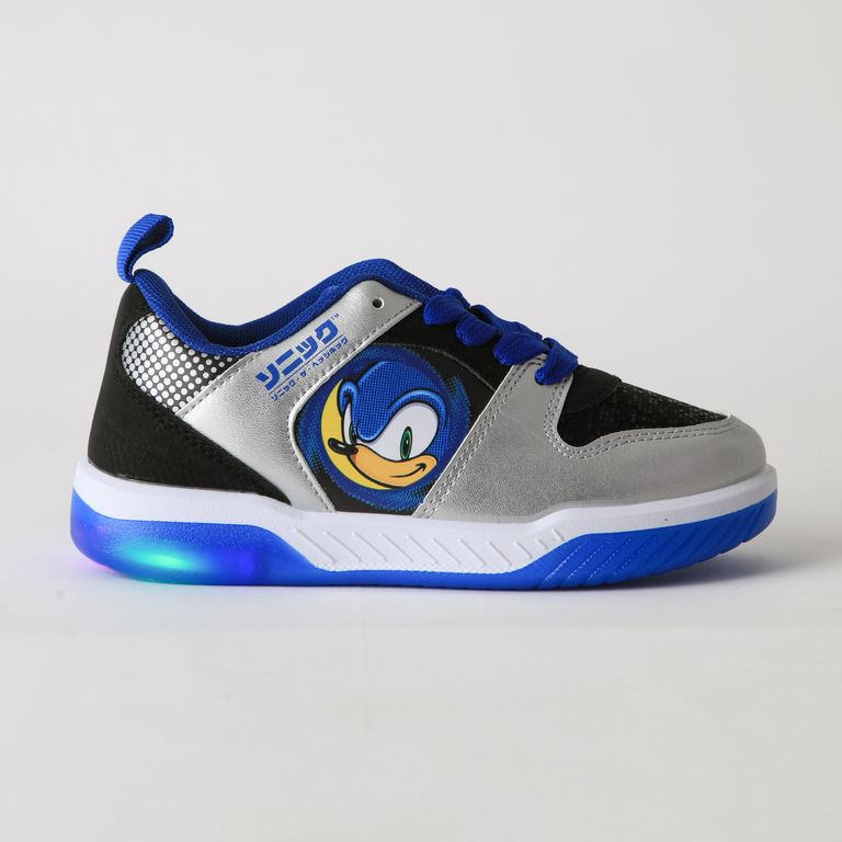 Zapatilla Luces Nino Cara Azul Negro 32
