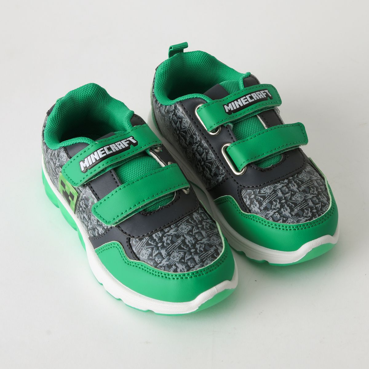 MINECRAFT - Zapatilla Luces Niño Creeper Gris Minecraft