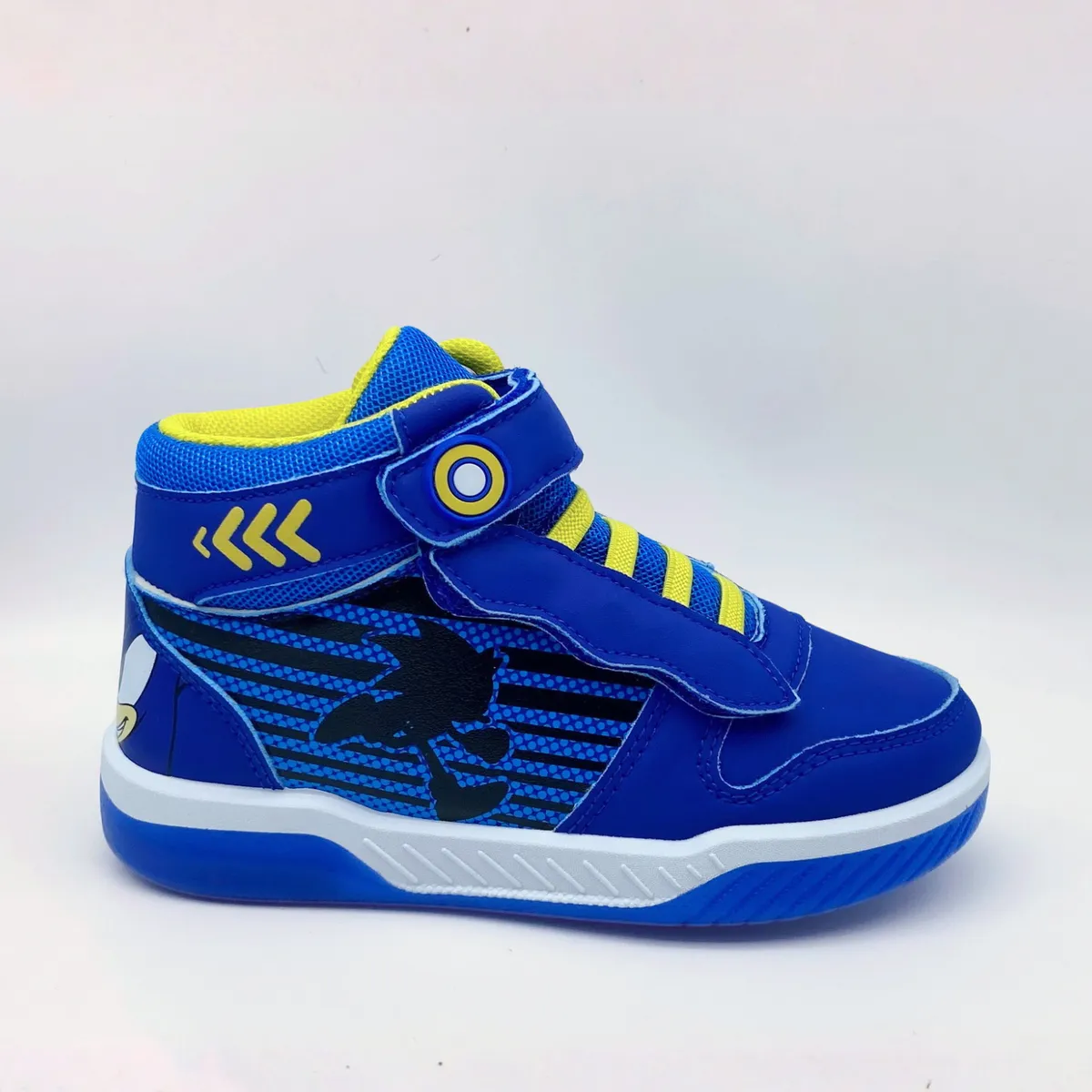 SONIC - Zapatilla Caña Alta Niño Luces Run Azul Sonic