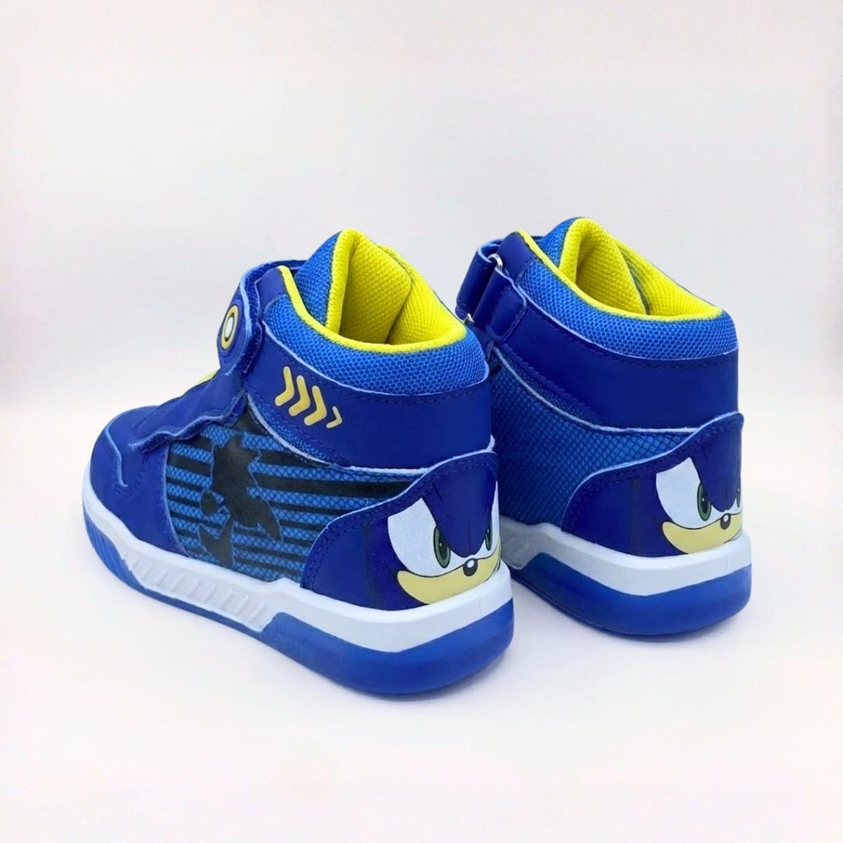 SONIC - Zapatilla Caña Alta Niño Luces Run Azul Sonic