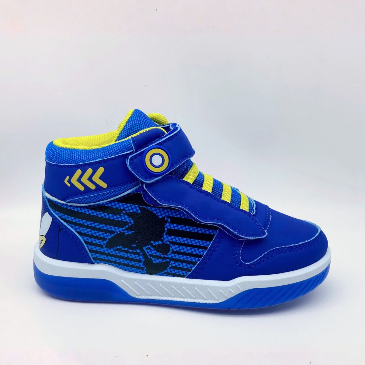 SONIC - Zapatilla Caña Alta Niño Luces Run Azul Sonic