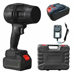 GENERICO - Soplador Inalámbrico De Aire Para Hojas Multiuso Recargable Negro