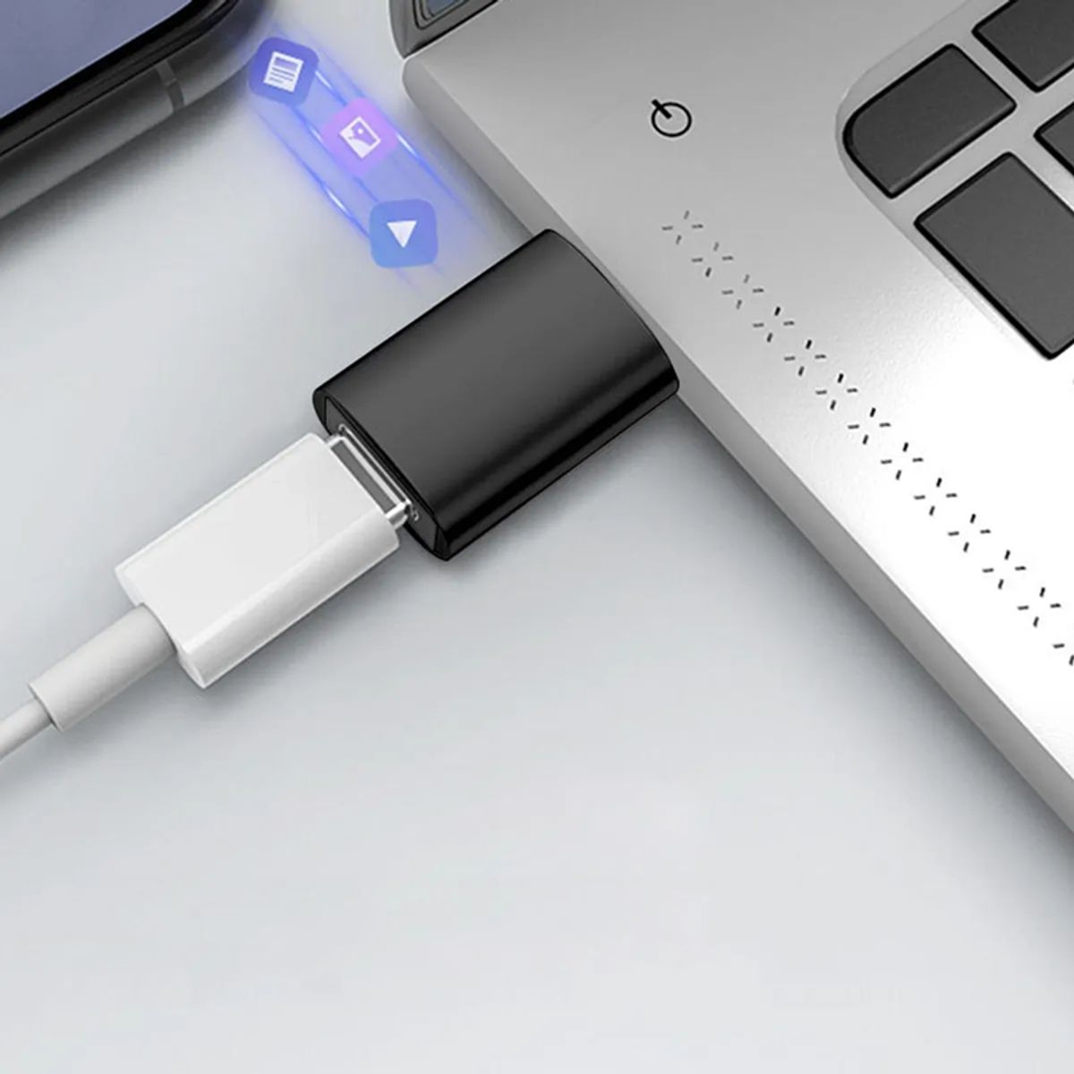 GENERICO - Adaptador Tipo C Hembra A USB Macho 3.0 OTG