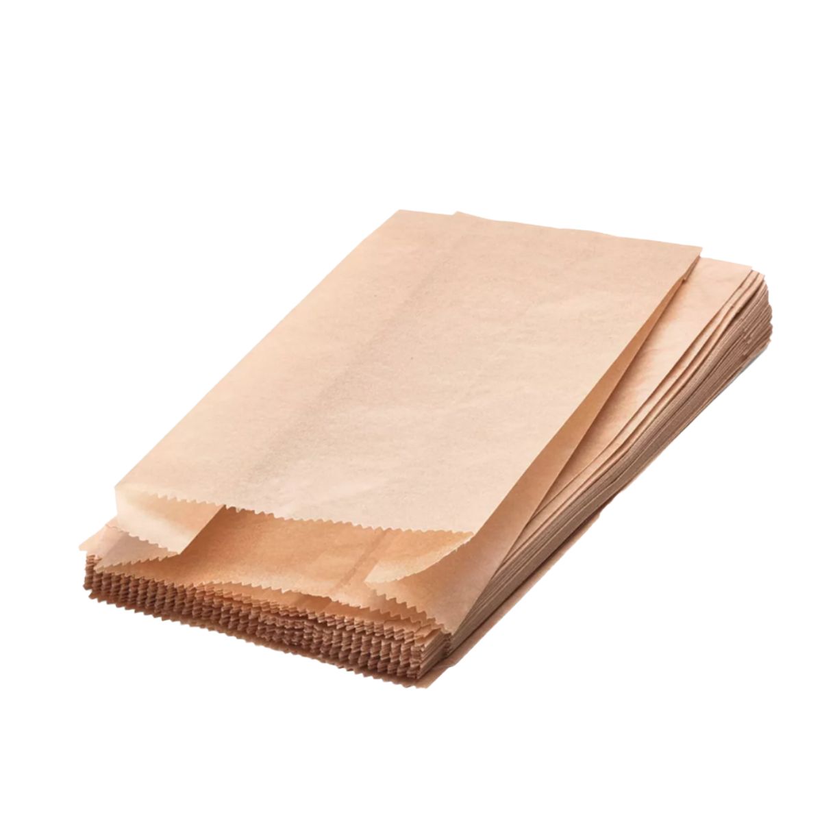 GENERICO - Bolsas De Papel Kraft Saco 1kg 26cm X 12,5cm Pack 100 Und