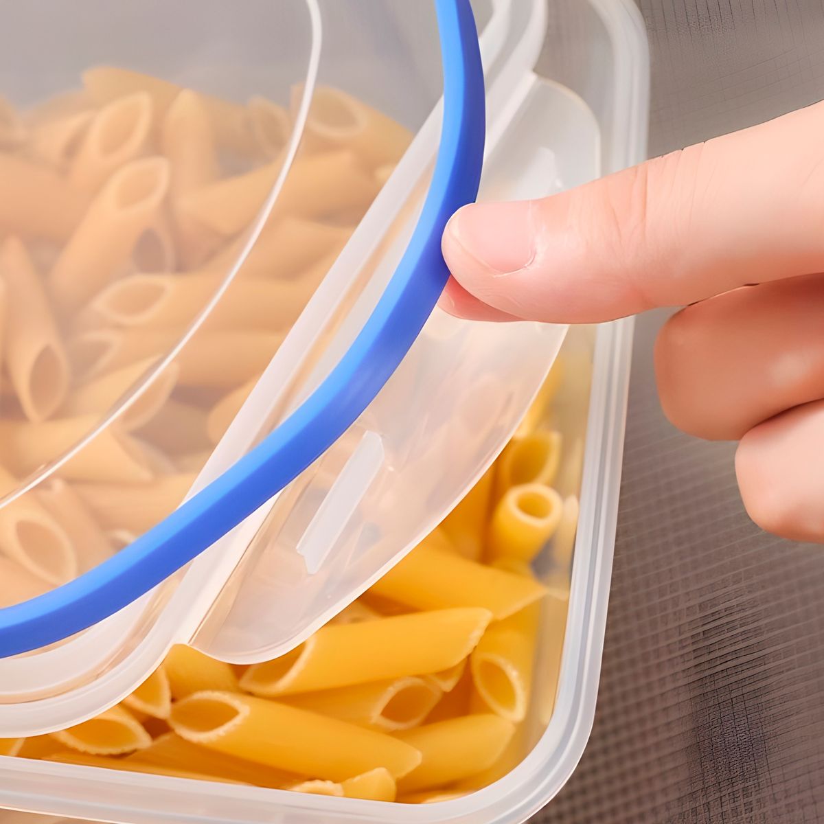 GENERICO - 3 Taper Contenedor Hermético Plástico 500ml Comida Almuerzo