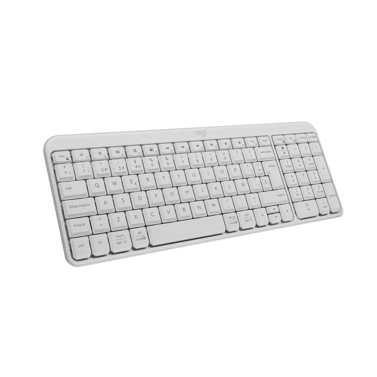 LOGITECH - Teclado Inalámbrico Bluetooth Logitech K250 Blanco