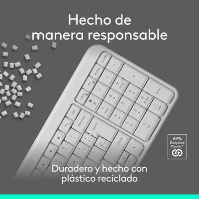Imagen 2 del producto Teclado Inalámbrico Bluetooth K250 Blanco