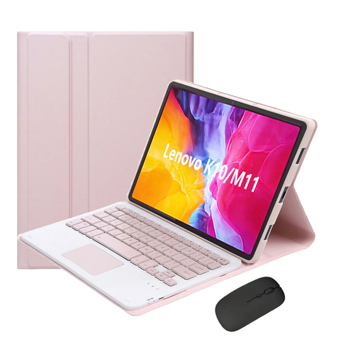 LENOVO - Tablet Lenovo M11 K10 8GB+128GB WiFi y  y Ratón inalámbrico Bluetooth &Teclado-Rosa