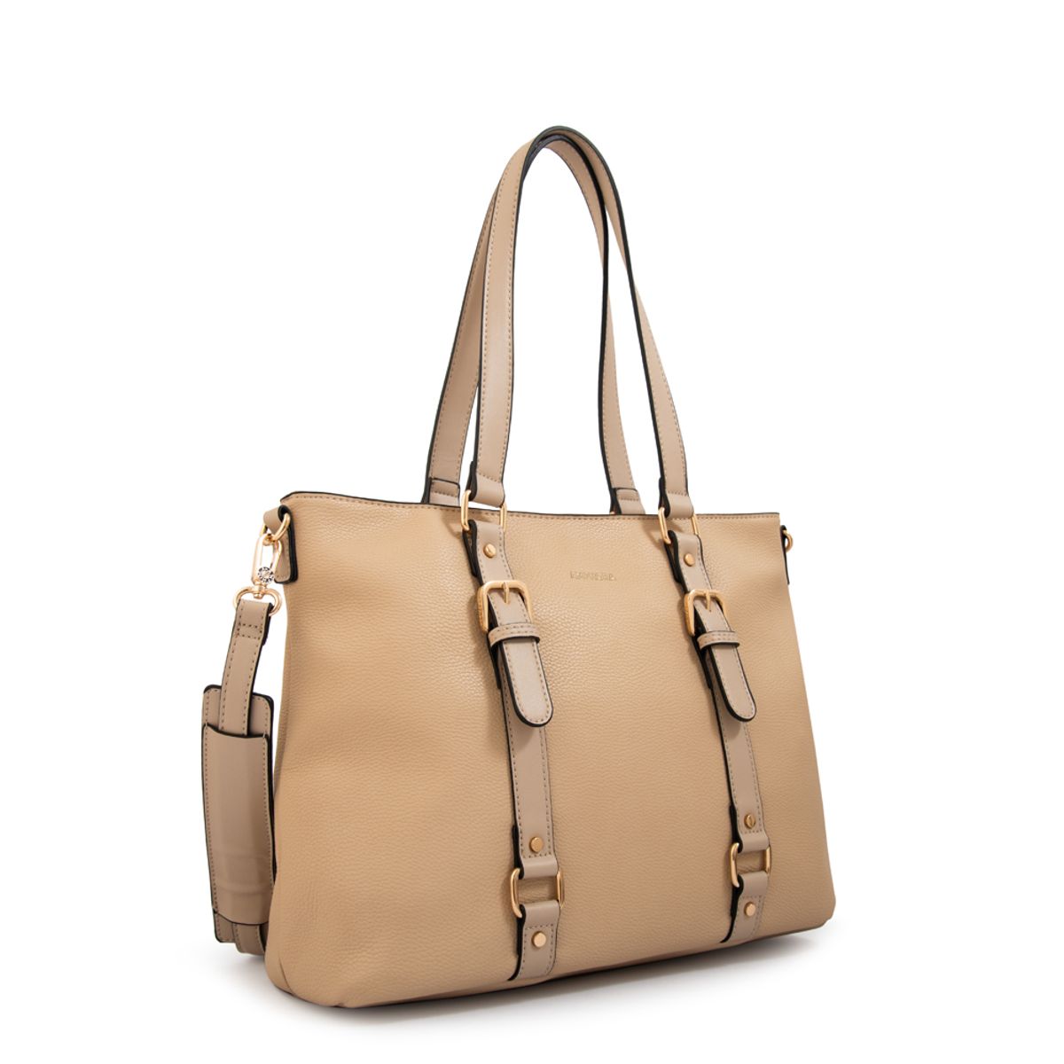 AMPHORA - Cartera tote porta notebook allis beige