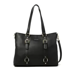 AMPHORA - Cartera Porta Notebook allis negro