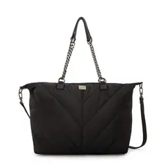 AMPHORA - Cartera tote onix grande negro